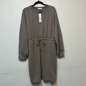 Gilli Brown Striped Dress